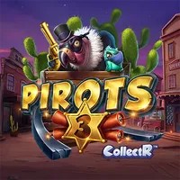 Slots logo of Pirots 3 from ELK Studios at Wettzo Casino